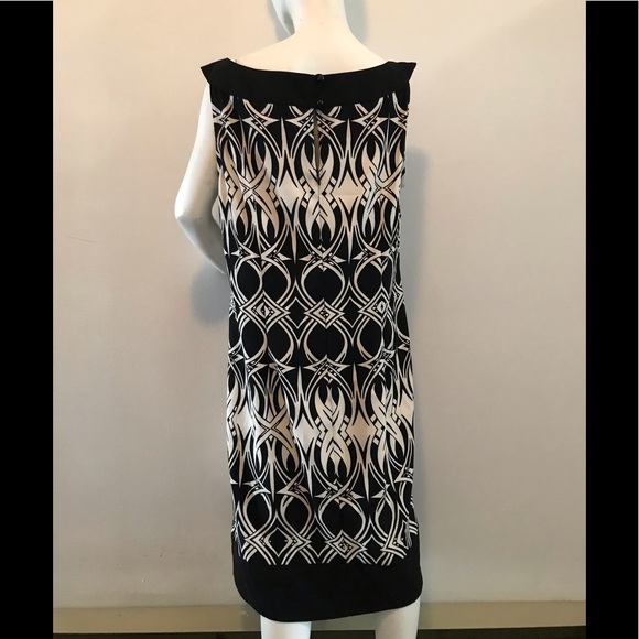 Connected Apparel sleeveless black and white Cocktail dress - Picture 3 of 4